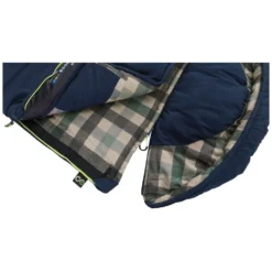 Deckenschlafsack Outwell Camper Lux, Reissverschluss Links -Camping Zelt Geschaft abnehmbare kapuze mit kissen outwell camper lux blau 1000 2 27916