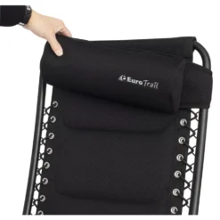 Campingstuhl Eurotrail Veroli -Camping Zelt Geschaft abnehmbares kopfkissen campingstuhl eurotrail veroli verstellbare rueckenlehne 1000 5 23597