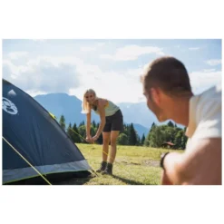 Zelt Coleman Darwin 3 Plus -Camping Zelt Geschaft abspannleinen festziehen coleman darwin 3 plus drei personen campingzelt 1000 12 24746