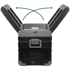 Kompressor-Kühlbox Brunner Polarys Freeze DZ 45 -Camping Zelt Geschaft beidseitige oeffnung brunner polarys freeze dz tragbare kompressor camping kuehlbox 45 liter 1000 4 25483