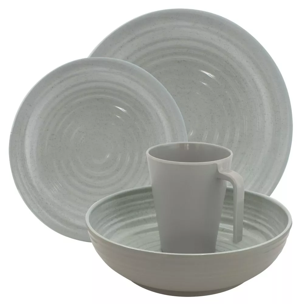 Campinggeschirr Eurotrail Altea Melamin-Geschirrset 1 Campinggeschirr Eurotrail Altea Melamin-Geschirrset