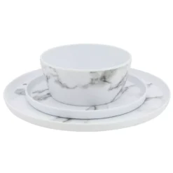 Campinggeschirr Eurotrail Marble Melamin-Geschirrset 8 Campinggeschirr Eurotrail Marble Melamin-Geschirrset -Camping Zelt Geschaft campinggeschirr set eurotrail marble geschirr set 16 teilig 4 personen melamingeschirr 1000 2 25013