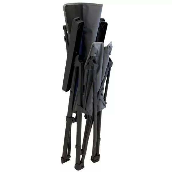 Campingstuhl Eurotrail Demu, Schwarz/grau 2 Campingstuhl Eurotrail Demu, Schwarz/grau – Bild 2