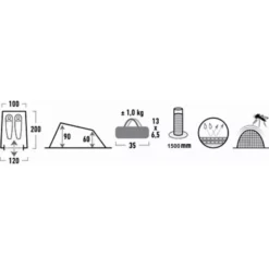 Zelt High Peak Minilite -Camping Zelt Geschaft campingzelt hauszelt high peak minilite 7 7 15142