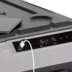 Kompressor-Kühlbox Brunner Polarys Freeze DZ 45 -Camping Zelt Geschaft digitale anzeige usb anschluss 45l kuehlbox gefrierbox brunner porarys freeze dz tragbar 60 watt 1000 5 25483