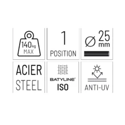 Fuss-Stütze Lafuma Next, Graphite 15 Fuss-Stütze Lafuma Next, Graphite -Camping Zelt Geschaft eigenschaften lafuma next graphite fussstuetze beinablage liegestuhl lafuma transabed hocker 1000 7 26294