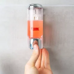 Fiamma Seifen- Oder Shampoospender -Camping Zelt Geschaft einfache handhabung fiamma campingzubehoer dispenser shampoo spender durchsichtig 1000 3 27075