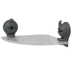 Eurotrail Eckregal Mit Saug-Haken, Dunkelgrau