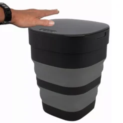 Faltbarer Abfalleimer Mit Sensor Eurotrail Camping-Mülleimer