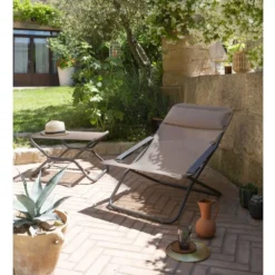 Fussauflage Lafuma Next, Canyon -Camping Zelt Geschaft lafuma next canyon fussstuetze fussablage liegestuhl lafuma transabed brauner hocker 1000 2 23953