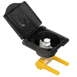 Lilie Duschanschluss Aussen, Ø 12 Mm, Schwarz