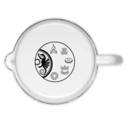 Petromax Emaille-Milchtopf, Weiss, 1 Liter -Camping Zelt Geschaft milchtopf petromax campinggeschirr fuer alle feuerstellen und herdarten geeignet weiss innenskalierung 1000 2 26169