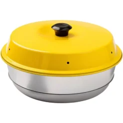 Omnia Deckel Gelb -Camping Zelt Geschaft omnia zubehoer aluminium deckel passend fuer maxiform antihaftbeschichtete backform gelb 1000 2 27769