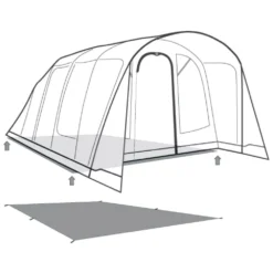 Unterlage Outwell Footprint Denver / Colorado 6 Air 5 Unterlage Outwell Footprint Denver / Colorado 6 Air -Camping Zelt Geschaft outwell denver colorado 6 air footprint skizze unterlage familien campingzelt 2 27513