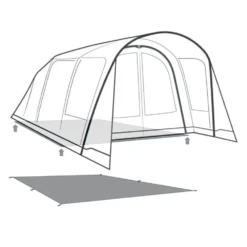 Unterlage Outwell Footprint Flagstaff / Nashville / Monterey 5 Air -Camping Zelt Geschaft outwell monterey 5 air nashville flagstaff footprint skizze unterlage familien camping zelt 2 27520