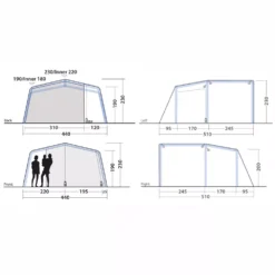 Aufblasbares Campingzelt Outwell Virginia 5 Air TC -Camping Zelt Geschaft skizze2 outwell virginia 5 air tc polycotton campingzelt familienzelt fuenf personen 1000 2 27572