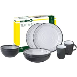 8-teiliges Geschirrset Brunner Tete-a-Tete Granada C3S