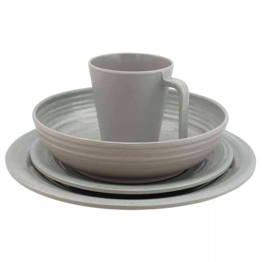 Campinggeschirr Eurotrail Altea Melamin-Geschirrset 2 Campinggeschirr Eurotrail Altea Melamin-Geschirrset – Bild 2